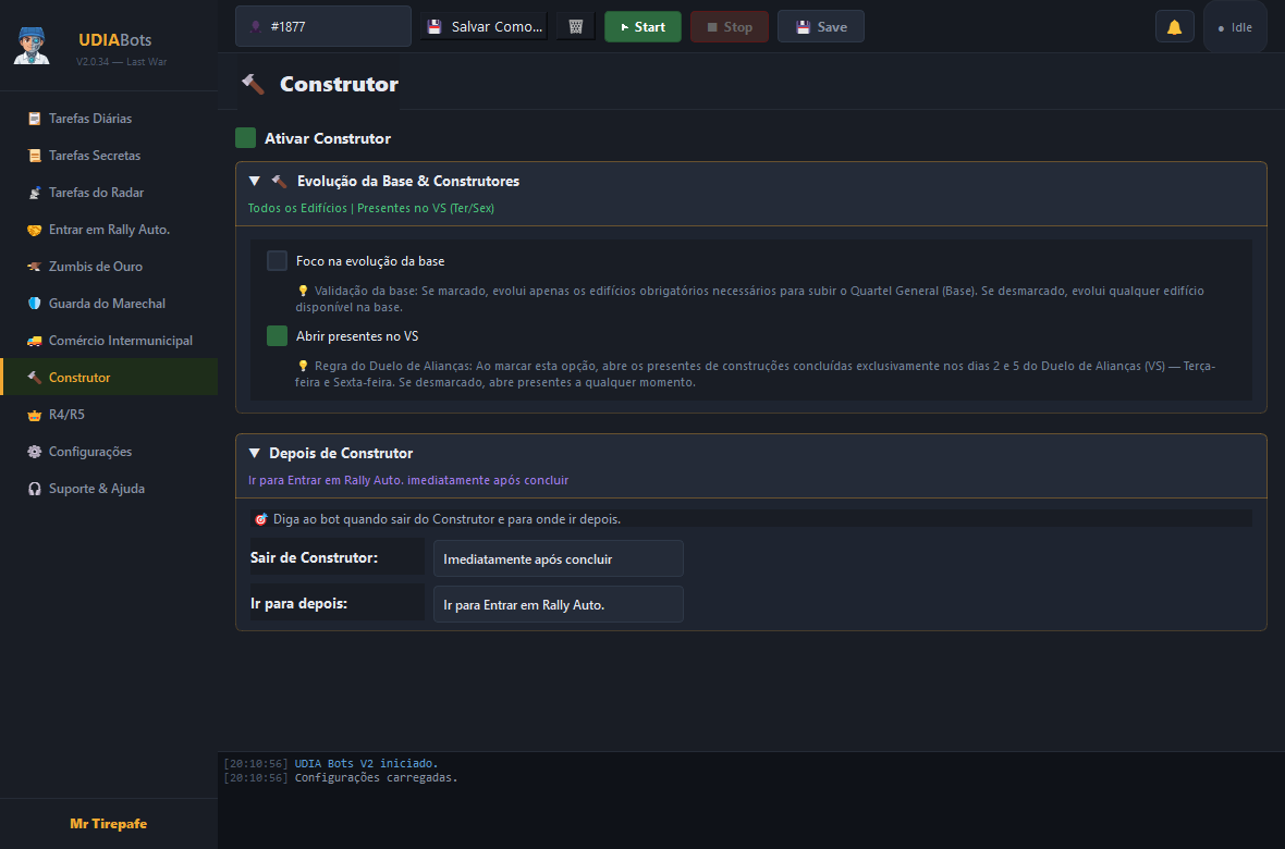 Construtor Inteligente com Foco na Base